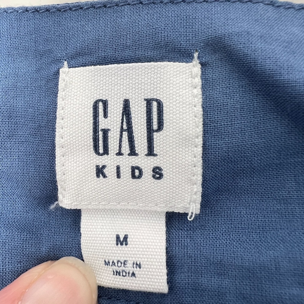 GAP Kids Blue and White Sundress Sleeveless Cottagecore Size Medium - Picture 12 of 12